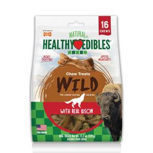 lot 2290 image: Nylabone Healthy Edibles Natural Dog Treats, Bison Flavor