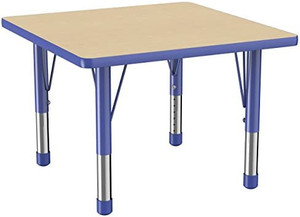 lot 2296 image: School Outfitters Chunky Blue Adjustable Legs, Item May Differ From Stock Photos