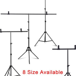 lot 2308 image: Photography Photo Studio T-Shape Backdrop Background Stand Frame
