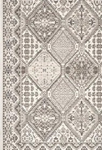 lot 5484 image: Tile Area Rug, 5 x 8 ft, Beige