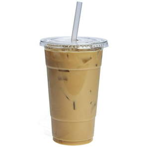 lot 5553 image: 50 Sets - 24 oz. Plastic Cups With Flat Lids