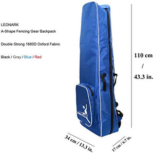 lot 5584 image: LEONARK Fencing Draw-bar Wheel Bag for Epee Saber and Foil - Hema Sword Bag Trolley Case for Fencing Suit and Mask
