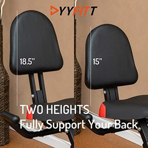 lot 5590 image: 4.5 out of 5 stars119Reviews YYFITT 3-In-1 Folding Exercise Bike, Stationary Bikes for Home with Arm Workout Bands, Indoor Fitness Bike with 16 Levels Magnetic Resistance, Fully Support Back Pad and PhoneTablet Holder