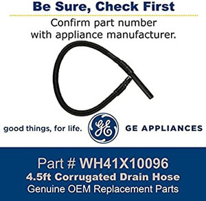 lot 5614 image: GE WH41X10096 Genuine OEM 4.5 ft. Corrugated Drain Hose for GE Washing Machine