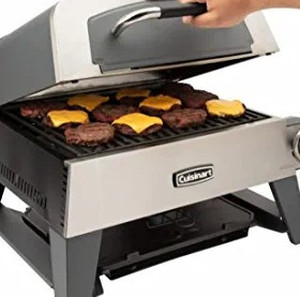 lot 5629 image: Cuisinart CGG-403 3-in-1 Pizza Oven Plus, Griddle, and Grill