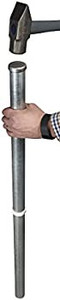 lot 5633 image: Zippity Outdoor Products ZP19046 All American No-Dig Post, White