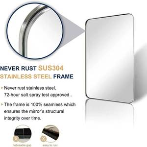lot 7421 image: ANDY STAR Chrome Mirror for Bathroom