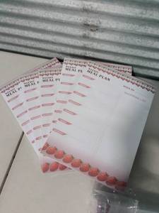 lot 7443 image: Weekly Meal Planner 5 Pack