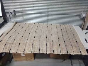 lot 7449 image: Cotton Jute Rug 3x5