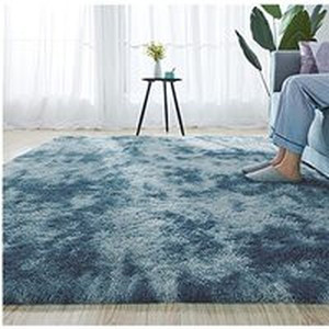 lot 7478 image: Cannock Shag Performance Dark Blue Rug 5x8