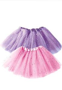 lot 7516 image: Dress Up Tutu Toddler Girls - Pink Tutu Girl & Purple Polka Dot Tutus Set�� Glitter 2 Tulle Skirt �� Easter, Birthday Gift, Dressup Trunk, Princess Party, Ballet