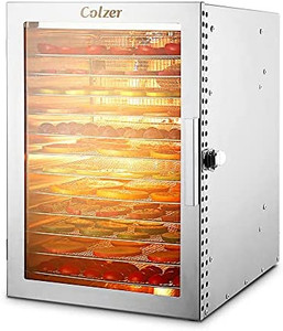 lot 7560 image: Colzer Food Dehydrator 12 Stainless Steel Trays MSRP$ 259.99