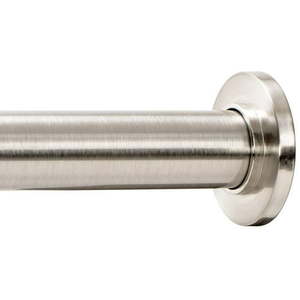 lot 5650 image: Ivilon Tension Curtain Rod - Spring Tension Rod for Windows or Shower, 54 to 90 Inch. Brushed Nickel 54 to 90