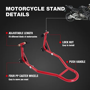 lot 5658 image: Front and Rear Combo Wheel Lift Stands,500Lbs Capacity,Swingarm Spool Paddock Stands for Sport Bike,Fit for Yamaha Honda Kawasaki