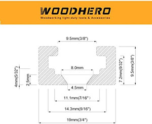 lot 5681 image: 48 Red T-Tracks for Woodworking, WOODHERO 4 PCS Predrilled Universal T Track, Fine Sandblast Red Anodized, Sturdy and Durable, Comes with Flat Head