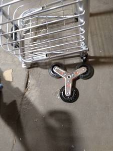 lot 5699 image: Aluminum Alloy Hand Cart with 6 Crystal Castors Suitable for Carry Luggage, Shopping Groceries, Transport Goods