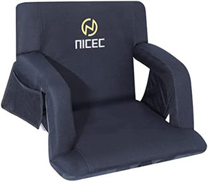 lot 10688 image: Nice C Stadium Seats, Bleacher Chairs, 5 Reclining Positions Waterproof Cushion, Ultralight, Foldable, Thick Padding, with Shoulder Straps & Net Pockets
