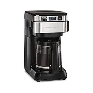 lot 20300 image: Hamilton Beach Programmable Coffee Maker, 12 Cups, Front Access Easy Fill, Pause & Serve, 3 Brewing Options, Black (46310) (B07684BPLB)