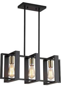 lot 30606 image: Island Lighting,3 Lights Dining Room Chandelier, Linear Kitchen Island Lighting for Pool Table Living Room, Foyer Hallway