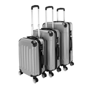 lot 30608 image: KOJOOIN Suitcases 3pcs Luggages Case ABS Trolley Box Storage Grey