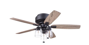 lot 30614 image: 52 MAGONIA, MATTE BLACK, PULL CHAIN, CEILING FAN
