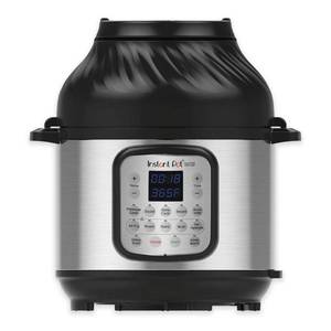 lot 40125 image: Instant Pot - 6Qt Crisp Pressure Cooker Air Fryer - Silver
