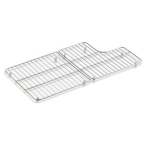 lot 40138 image: Kohler Whitehaven K6639-ST Stainless Steel Sink Racks