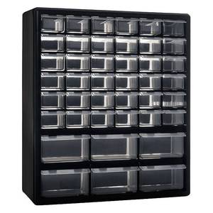 lot 40156 image: Stalwart Deluxe 42 Drawer Compartment Storage Tool Box