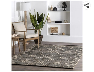 lot 40174 image: nuLOOM Julianne Moroccan Jute Area Rug, 6 x 9