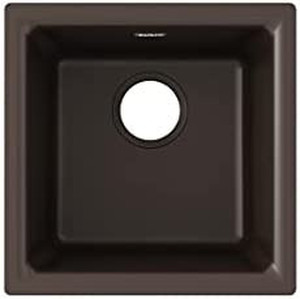 lot 40177 image: Elkay ELG1616MC0 Quartz Classic Single Bowl Dual Mount Bar Sink, Mocha