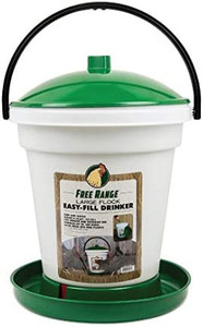 lot 40184 image: Harris Farms Poultry Drinker  Simple and Easy to Use for Any Size Flock  Made of BPA-Free Plastic  6.25 Gallon