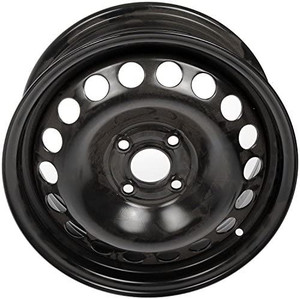 lot 11606 image: Dorman 939-100 15 x 6 In. Steel Wheel Compatible with Select Chevrolet  Pontiac Models, Black