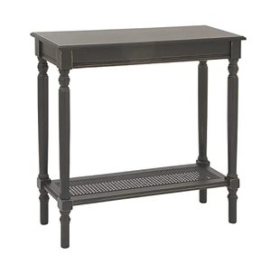 lot 11640 image: Deco 79 Traditional Wood Rectangle Console Table, 31 x 12 x 32, Black