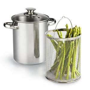 lot 21637 image: Cook N Home 4 Quart Vegetable Steamer Pot Stainless Steel