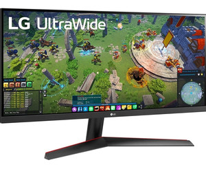 lot 31769 image: LG 29WP60G-B UltraWide Monitor 29 219 FHD (2560 x 1080) IPS Display, sRGB 99% Color Gamut, HDR 10, USB Type-C Connectivity, 3-Side Virtually Borderless Display - Black