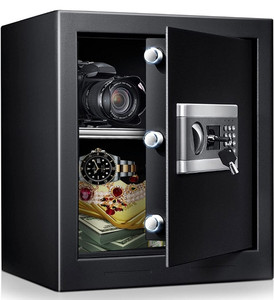 lot 31781 image: Safecracker Special - ETE ETMATE 2.05 Cub Safe Box Fireproof Waterproof, Security Home Safe with Fireproof Document Bag & Digital Keypad, Large Fireproof Safe for Home Hotel office (Black)
