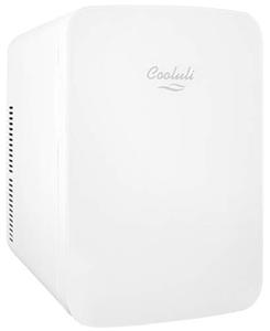lot 41700 image: Cooluli 15L Mini Fridge for Bedroom - Car, Office Desk & College Dorm Room - 12v Portable Cooler & Warmer for Food, Drinks, Skincare, Beauty & Makeup - ACDC Small Refrigerator with Glass Front, White