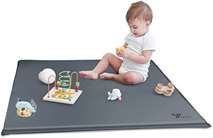 lot 41743 image: Yobear Extra Thick Baby Play Mat for Playard Playpen 40X 40, Self Inflating Square Playpen Mat