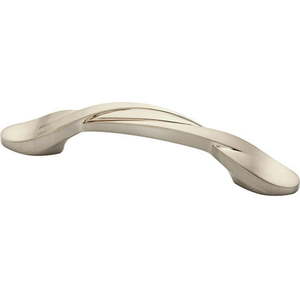 lot 41747 image: Franklin Brass 3 Twisted Arch Pull in Satin Nickel 10-Pack