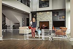 lot 41752 image: Regalo 192-Inch Double Door Super Wide Adjustable Baby Gate and Play Yard, 4-In-1, Bonus Kit, Includes -192 x 1.5 x 28 inches 24 Pounds(pack of 1) (B07BFJXNCR)