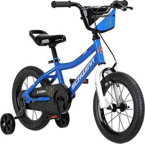 lot 21646 image: Schwinn Koen & Elm Toddler and Kids Bike, 14-Inch Wheels, Training Wheels Included