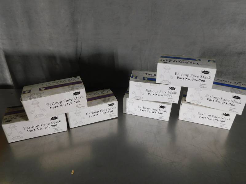 lot 3107 image: Lot of The Safety Zone Earloop Face Masks
