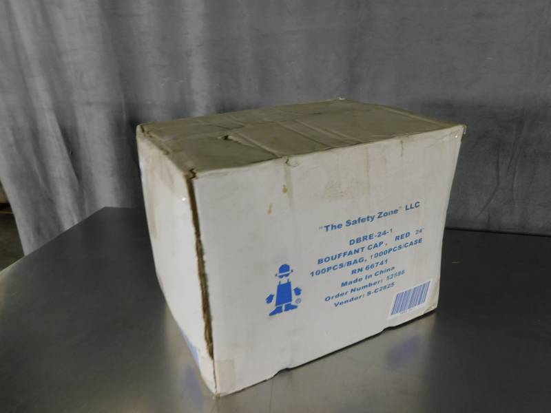lot 3129 image: Case of The Safety Zone Bouffant Caps