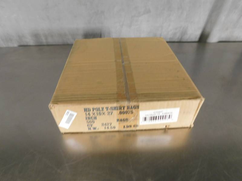 lot 3288 image: Case of HD Poly T Shirt Bags