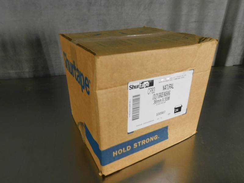 lot 3332 image: Case of Shurtape Utility Grade Masking Tape