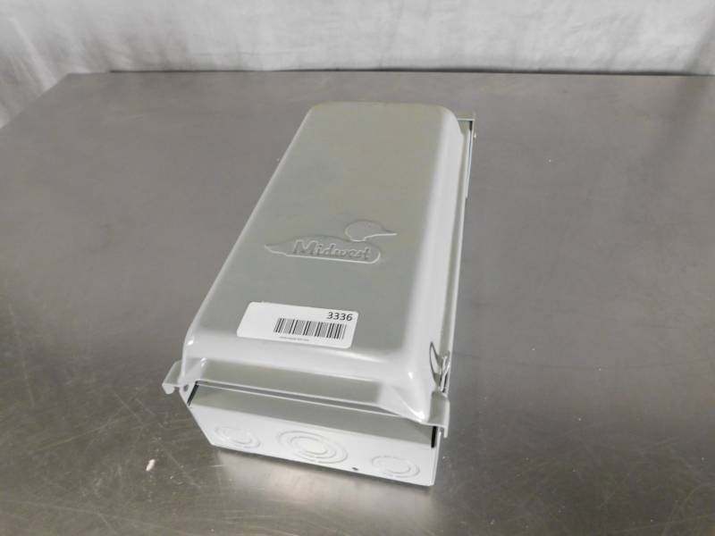 lot 3336 image: Midwest U0653F Fusible Disconnect 240 Volt, 60 Amp, 10 Kilo-Amp, 3 Phase