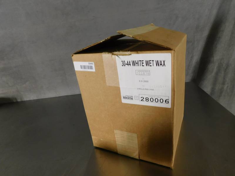 lot 3343 image: 30-44 White Wet Wax Rolls