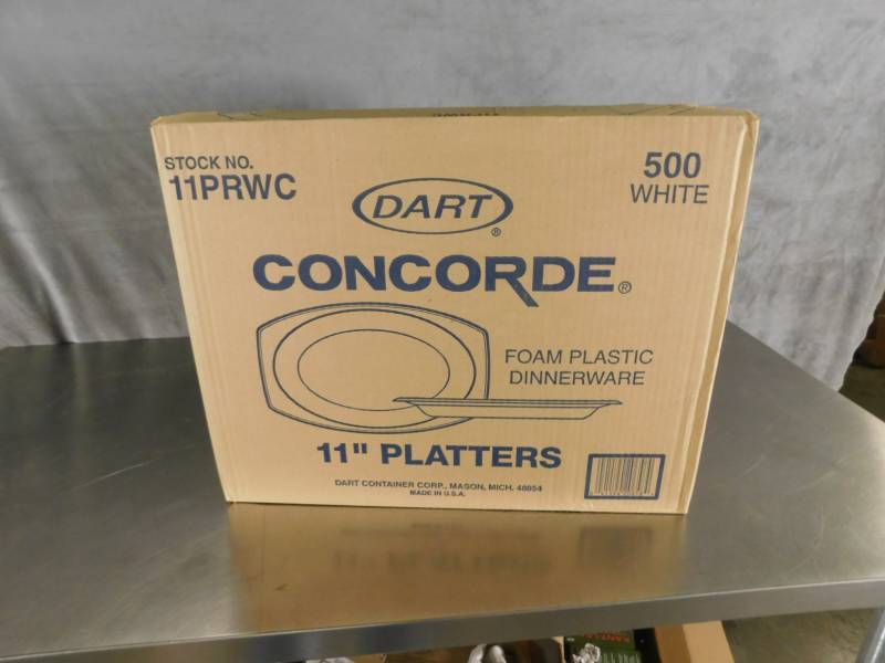 lot 3385 image: Case of Dart Concorde Foam Plactic Dinnerware 11 Platters