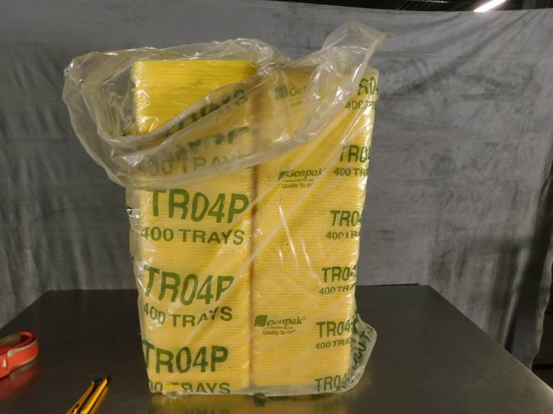 lot 3416 image: Genpak TR04P FOAM TRAYs YELLOW