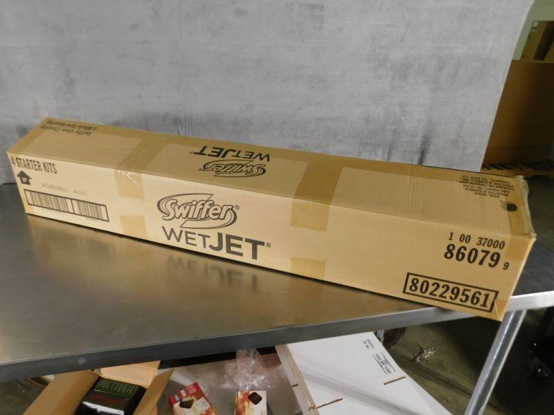 lot 3071 image: Case of 4 Swiffer Wet Jet Starter Kits